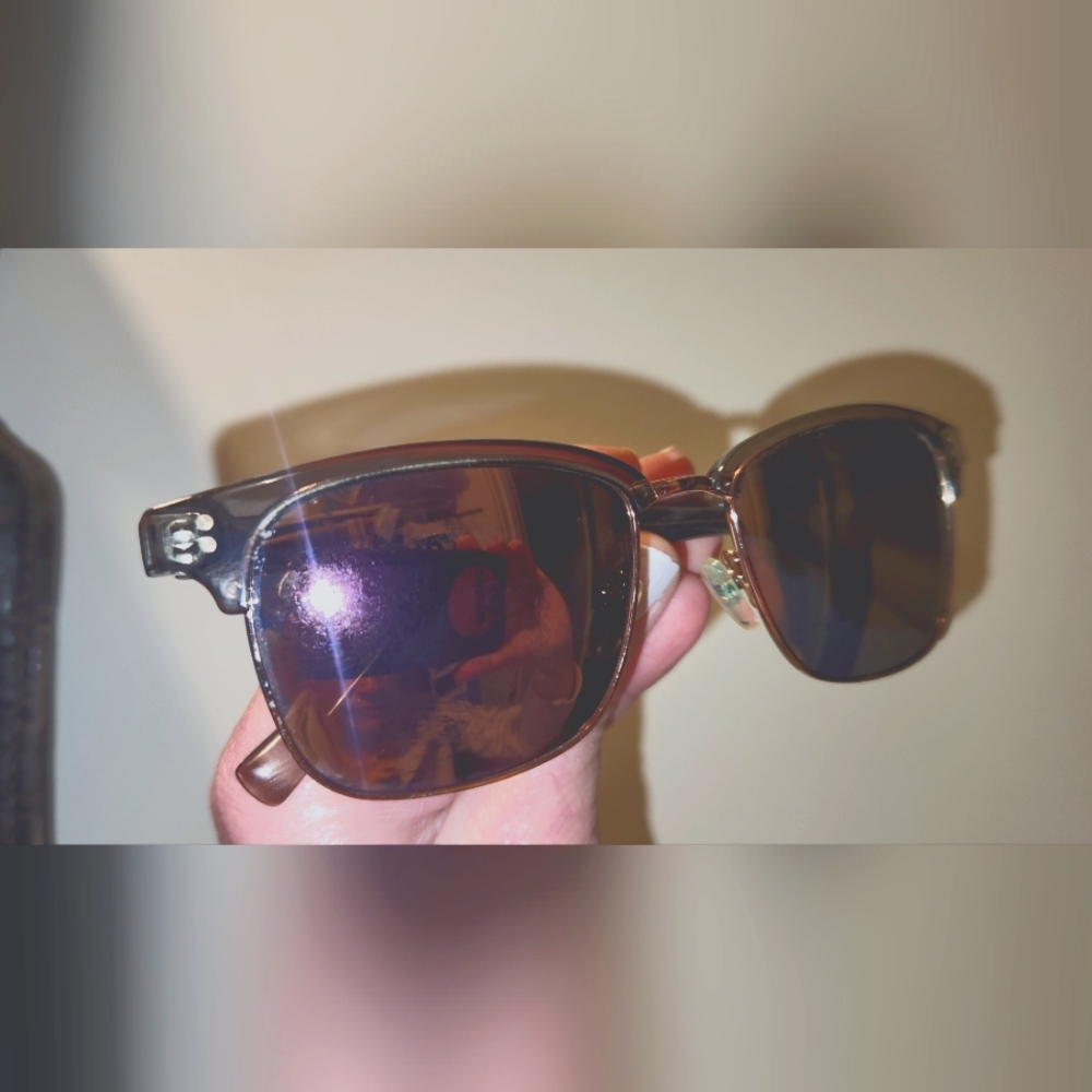 COLE HAAN Gray/Green Polarized Sunglasses